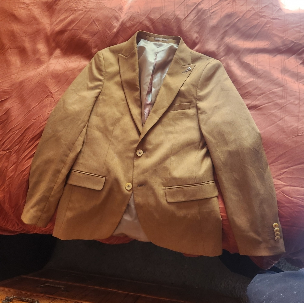 38" Slim Mustard Blazer